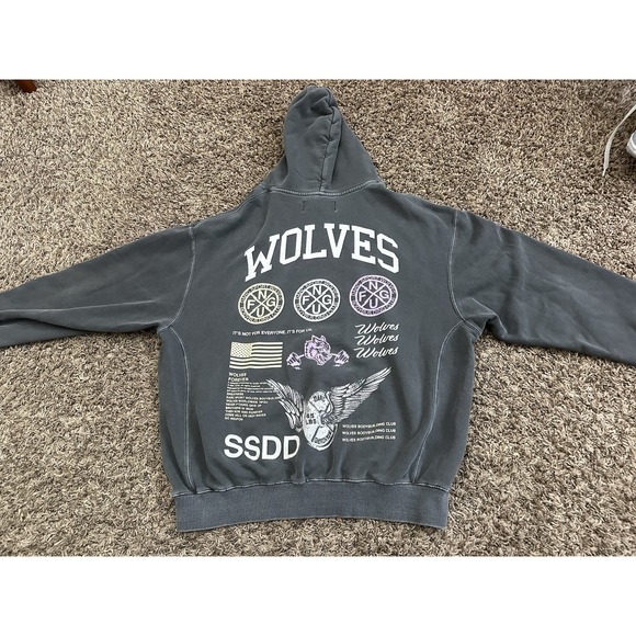 Darc Sport Other - Darc Sport Wolves Athletic Pullover Hoodie Gray SSDD 035/1000 NFGU Men's Size XL